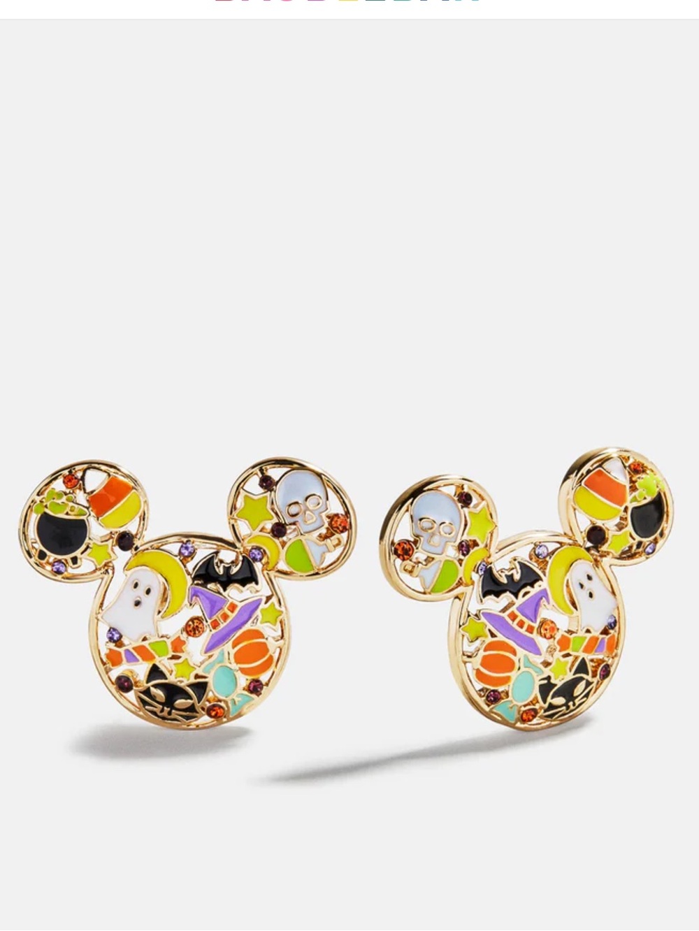 BaubleBar Disney Mickey Mouse Cluster Halloween Earrings New